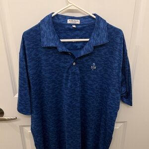 Peter Millar Saddle Ranch Blue Polo Shirt